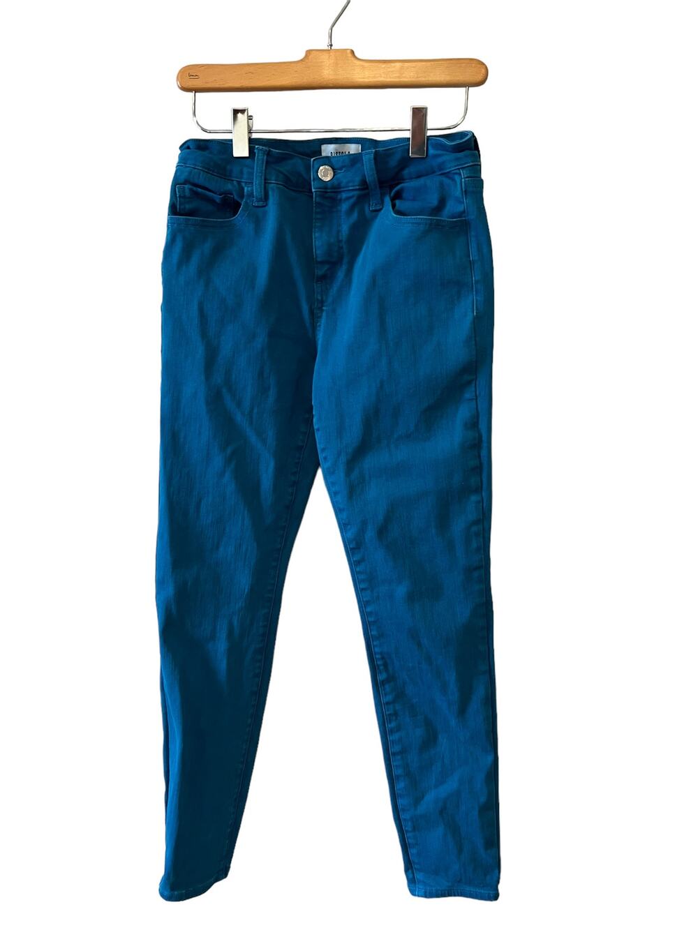 Pistola Skinny Colored Denim Jeans Peacock Blue 27